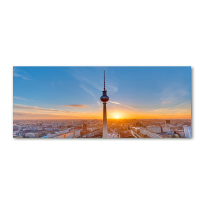 Television Canvas Tower - Wrapped Canvas Print