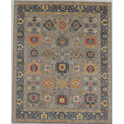 Transitional One-of-a-Kind Rectangle 8' X 9'11" Hand Knotted Area Rug