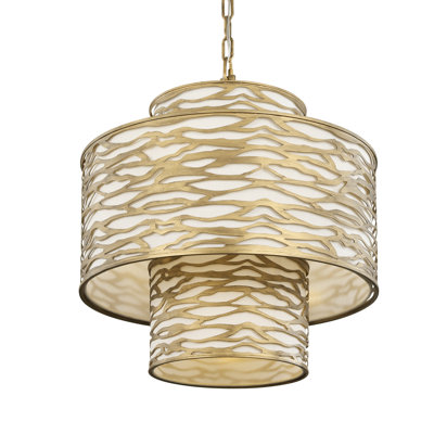 Kato 4-Light 3-Tier Pendant - Havana Gold