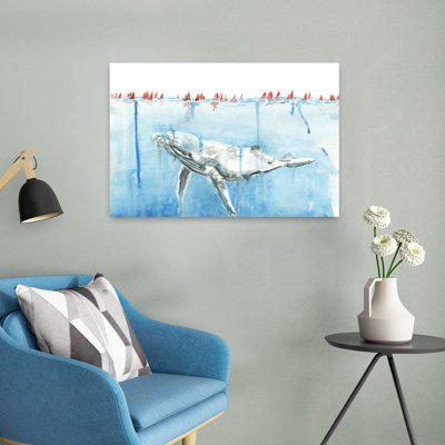 Bordure avancée, art abstrait de la baleine