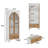  Benevento 70.9"H Rectangular 3-Tier Bookcase With Glass Doors And Drawers-1442734307