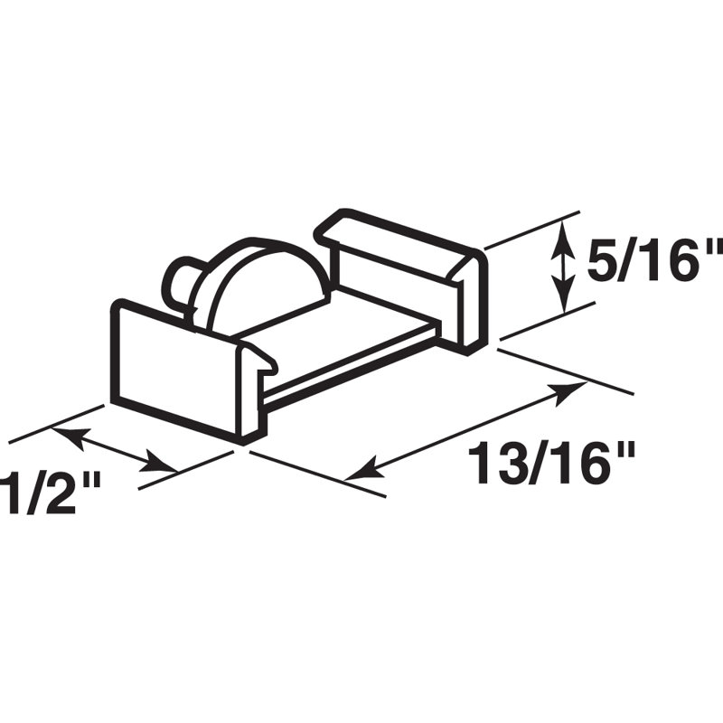 Clear Plastic Window Grid Retainer Clips, with Pin