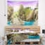 Paysage forêt sauvage et cascade vietnam tapisserie-28485724