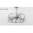 Sylvia 20" Caged Crystal Ceiling Fan With Remote Control and Light Kit Included-740981999