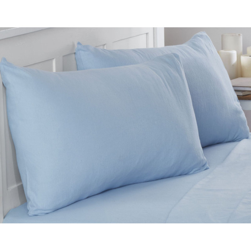 Hollange Flannel Fitted Sheet, Kingsize, Blue