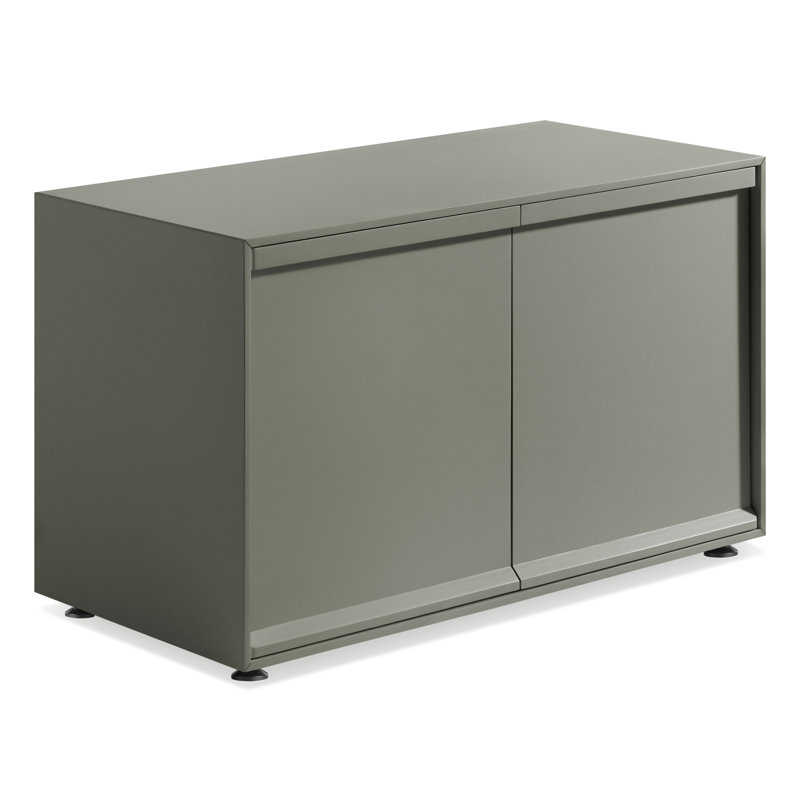 Superchoice 2 Door Credenza, Gray Green