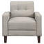 Fauteuil d'appoint capitonné Bowen Beige-119372566