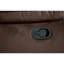 Velours chocolat contemporain 2 : Fauteuil inclinable avec accoudoirs rembourrés, meuble de salon confortable, capitonnage vertical