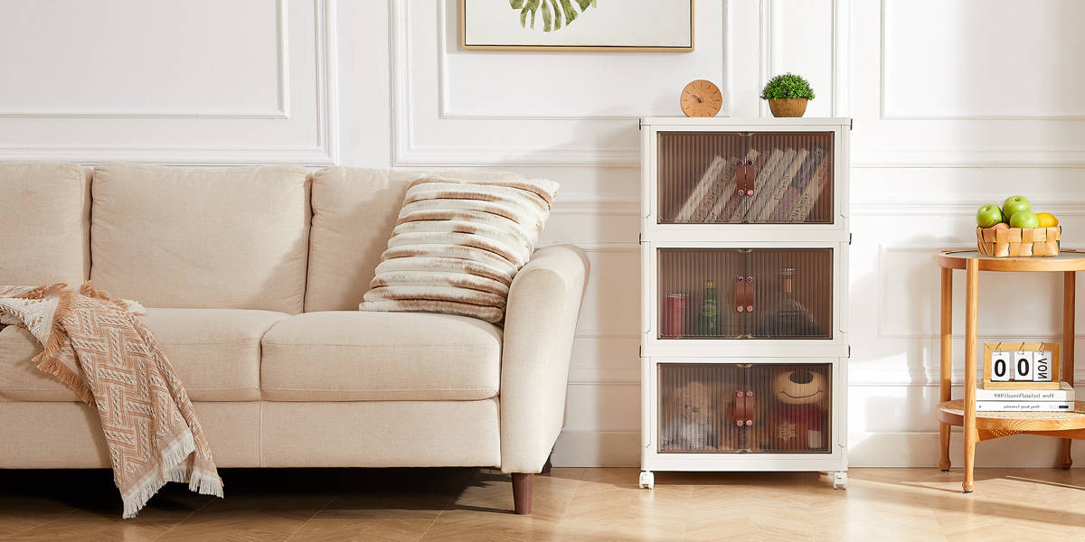 3 - Piece Stackable Storage Bins with Lid 3 Tier