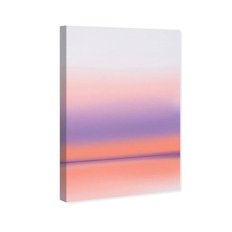 Peach Coastline Print by Oliver Gal, 15"H x 10"W, Gallery Wrapped