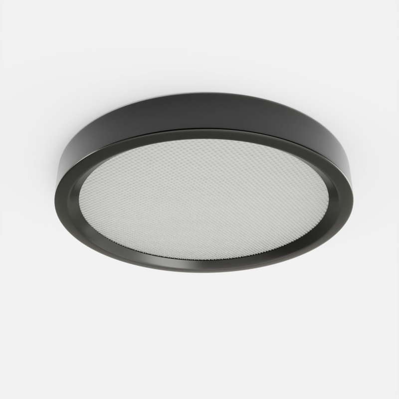 Luminaire rond rond à DEL intégré, plafonnier encastré mince, confortable à faible éblouissement, technologie Edge-Lit, gradation ELV