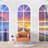 Window View Curtain Nature Wilderness Wall Mural-75333169