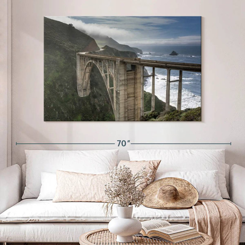 Lilie Stormy Bixby Bridge, 34" H x 51" W
