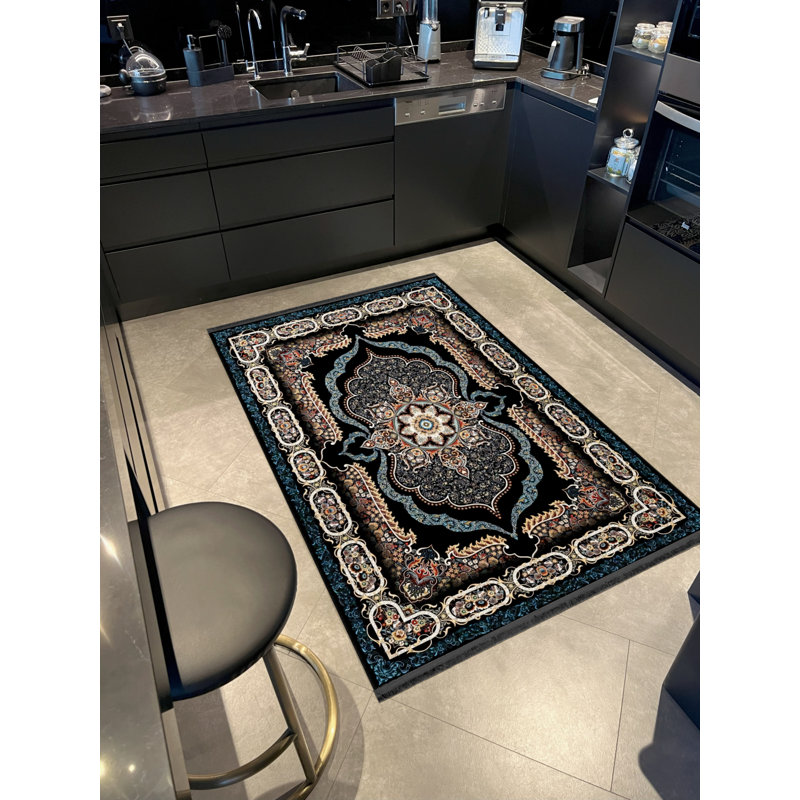 Tapis rectangulaire Baxlee, Tapis de couloir 2 pi 8 po x 6 pi 7 po