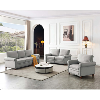 Canapé modulaire 3 pièces rembourré