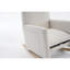 Chaise berçante en tissu avec repose-pieds Teddy-704234835