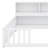 Floor Bed With Side Bookcase,Shelves,Guardrails
