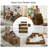  Sisler 6 Piece 141.6" Oversized L Shape Upholstered Convertible Modular Corduroy Compression Sofa with Storage Pockets, No Assembly-1730853195