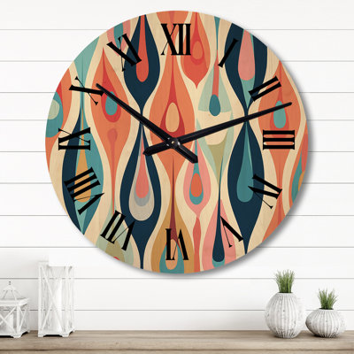 Très grande horloge murale rétro