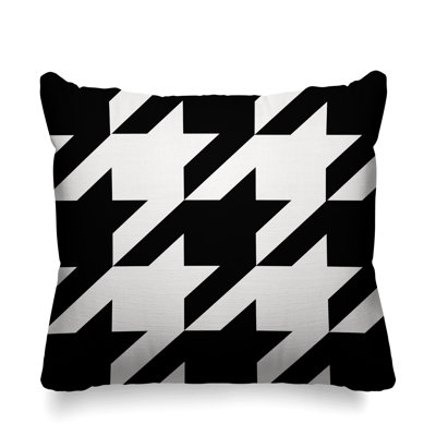 Housse et insert de coussin carré d'extérieur Easton Houndstooth