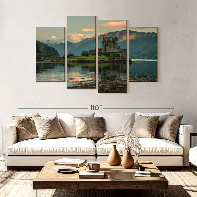 Lilie Eilean Donan Castle West, 54" H x 84" W