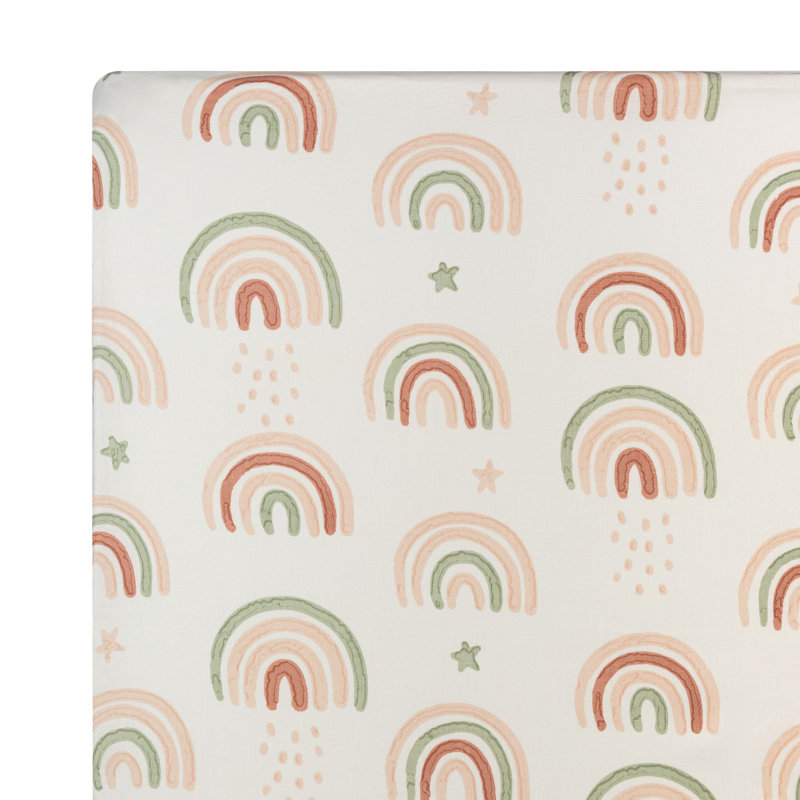 Parker Fitted Crib Sheet (Rainbow)