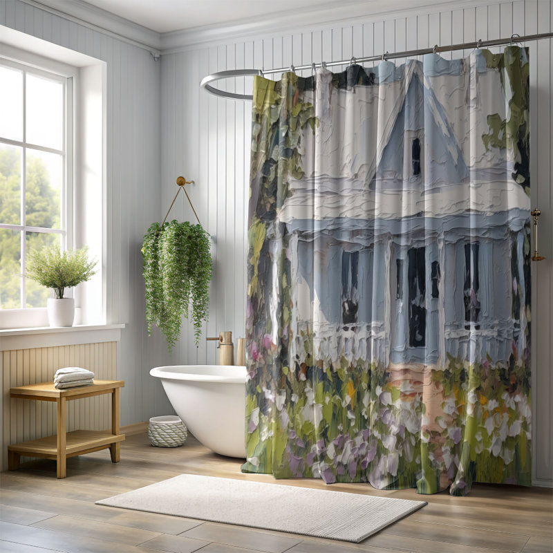 Rideau de douche Formela, H 74 po x l 71 po