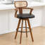 Swivel Upholstered Counter Stool-834109325-834109326