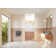 Stellar 41.75 in. x 78 in. Fully Frameless 3 Panel Inline Hinge Shower Door