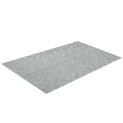 Stapple Geometric Hand Woven Area Rug