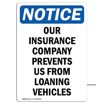 Our Insurance Company Prevents Sign