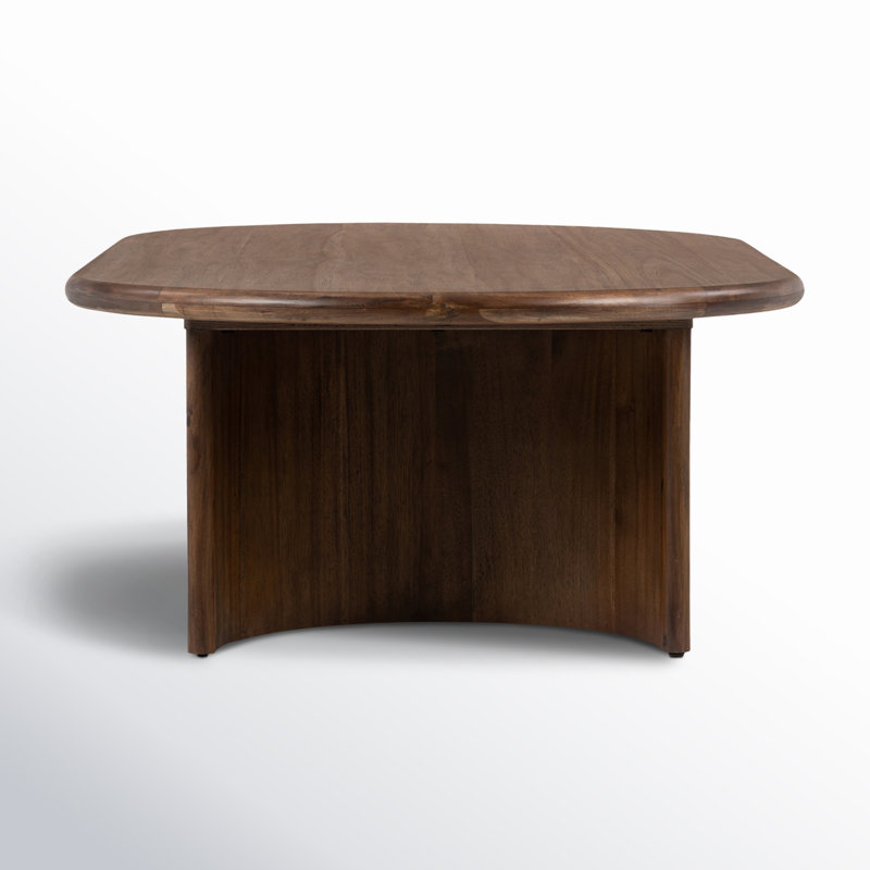 Paden Coffee Table, Seasoned Brown Acacia, 17" H x 27" L x 51" W