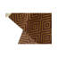 Tibetan Wool Geometric Area Rug in Brown