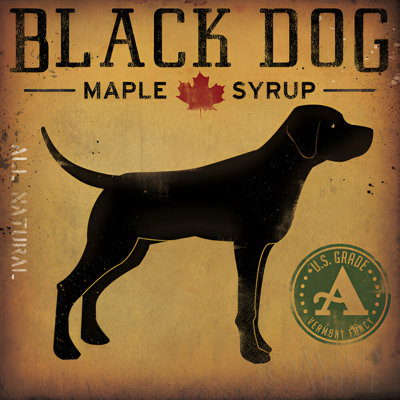 «Black Dog at Show No VT» par Ryan Fowler, reproduction d'art sur toile tendue