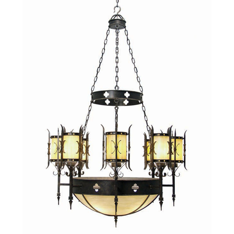 Sabrina 12 - Light Chandelier, Cajun Spice