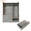 Rangement ouvert pour garde-robe en bois