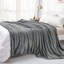 Reversible Faux Fur Mink Fleece Blanket Throw - Ultra Soft Plush Luxury Sofa & Bed Throw, Warm Light-299321577-299321587
