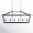 Hertford 6-Light Steel Dimmable Linear Chandelier -2057452407