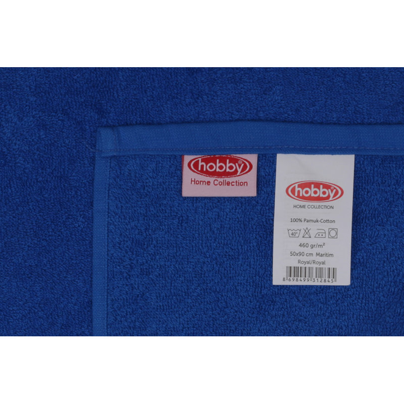 Premium Hand Towel Set, Royal Blue, 19.7 x 35.4 inches | 100% Cotton, 13.6 oz/sq yd, Machine Washable at 104°F | Soft, Absorbent, and Durable for Spa, Bathroom, and Everyday Use