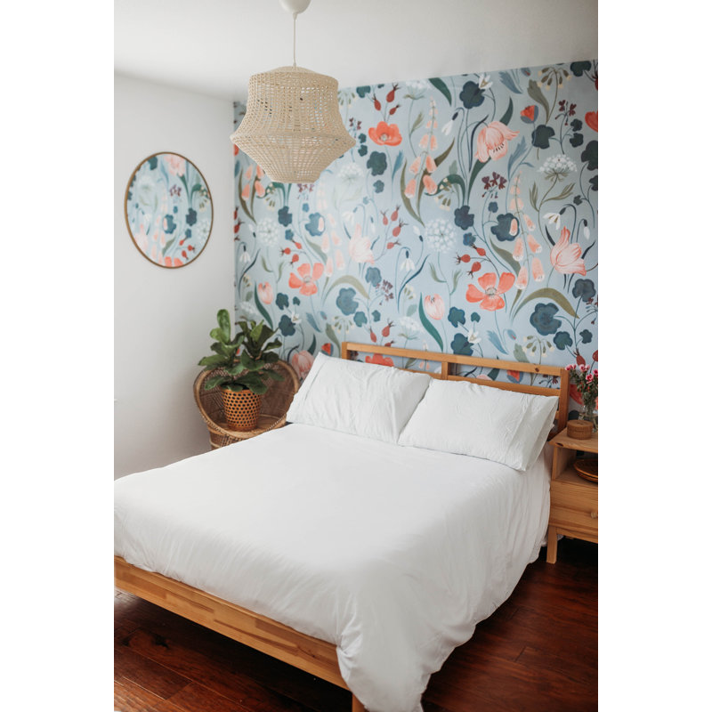 Floral Wallpaper by Kelsey Garrity Riley, Non-Pasted