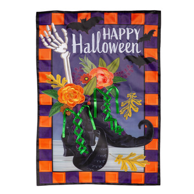 Drapeau de maison «Happy Halloween Witches»