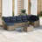 vidaXL Sofa Set with Cushion 8 pcs Grey Poly Rattan