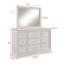 Commode de rangement à 6 tiroirs 1pc
