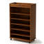 Bibliothèque standard en bois massif brun moderne