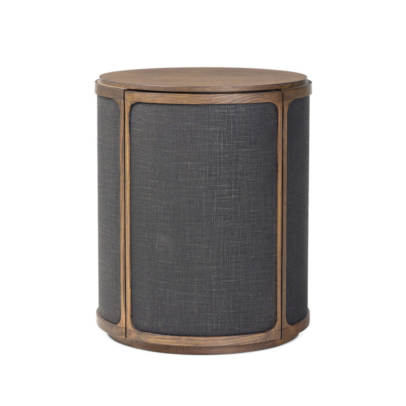 Bertie End Table-Black Linen