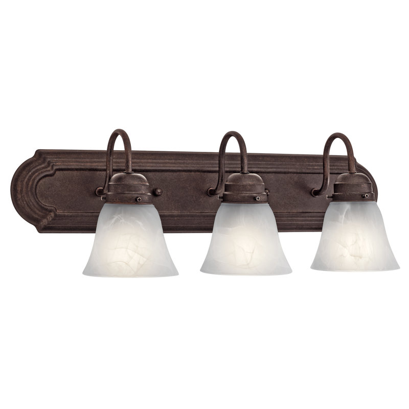 Éclairage pour salle de bain 3 lumières Neema, Bronze tannerie