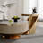 No Assembly Needed Coffee Table Set - White Rock Top, 2-Piece Contemporary Nesting Tables for Living Room, Durable & With Storage-1217971901