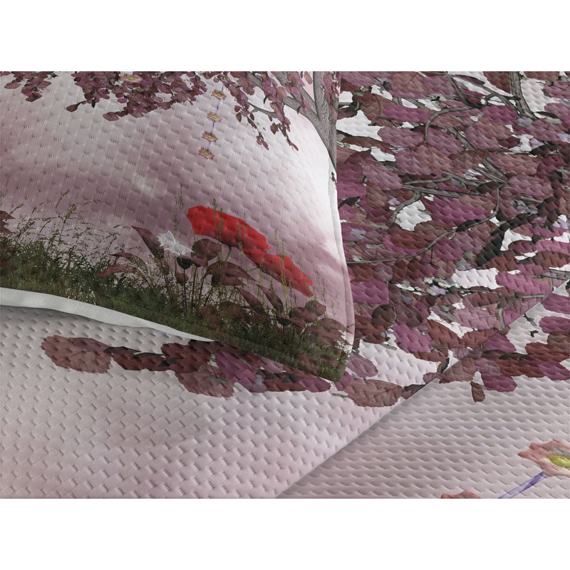 Poppy Farmhouse / Country Polyester Coverlet