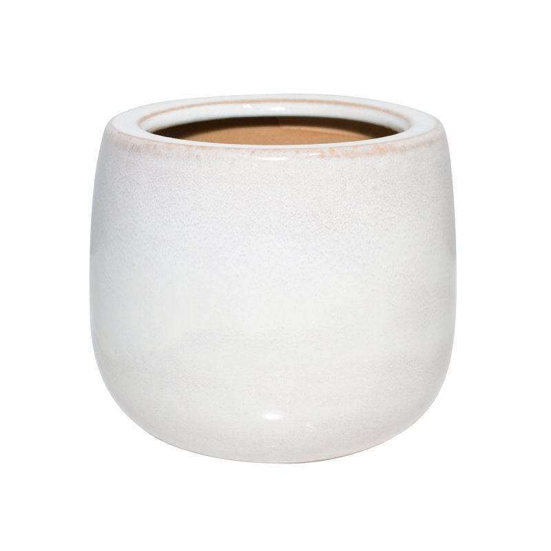 Sagebrook Home Reactive Ombre Planters, Ivory, 3-Pieces