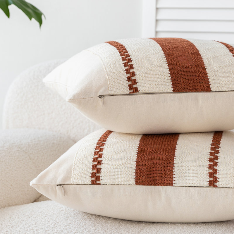 Housse de coussin Barossa, Rouille, Rectangle H 12 po x l 20 po